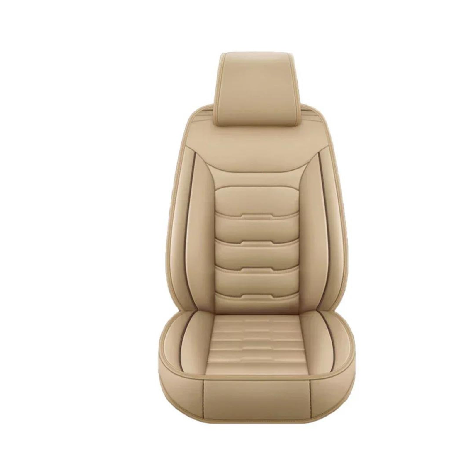 DATOUJLS Autositzbezug Mit Airbag-Schutz Für Vorne Und Hinten Geteilte Sitzbank Kompatibel Mit Den Meisten PKWs Und SUVs(1PC Beige-Vorne) von DATOUJLS