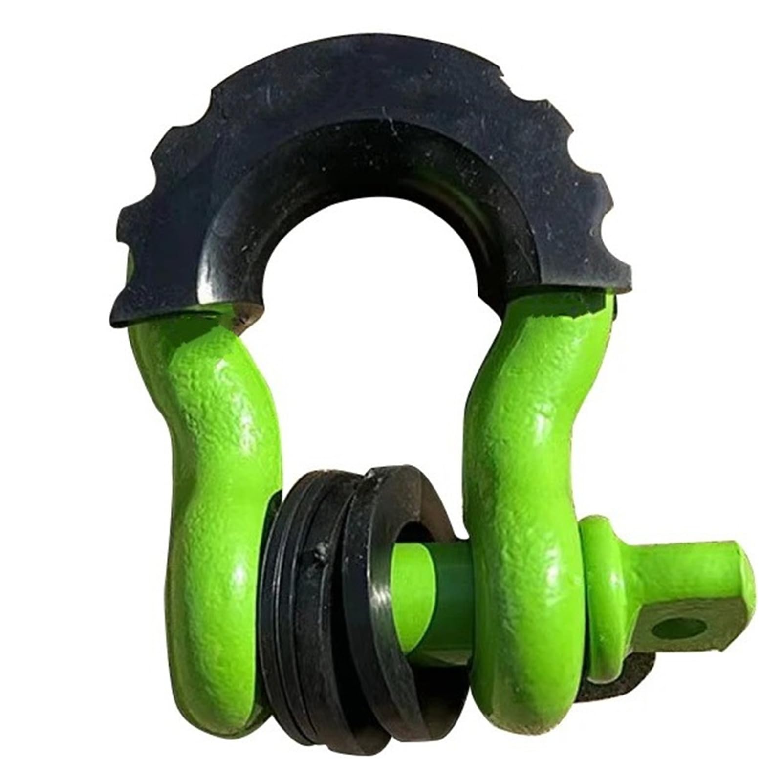 Gebogener Schäkel 5/8" D-Ring-Schäkel 42 990 Lbs Mit Isolator & Unterlegscheiben-Kit Für Jeep-Geländewagen Anhängerkupplung(Green 1pc) von DATOUJLS