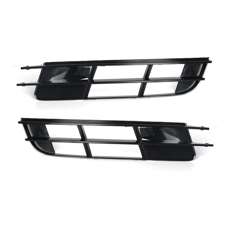 DAVBIR Auto-Frontgrill Auto Front Lower Bumper Grills Nebel Licht Kühlergrill Abdeckung Schwarz Kunststoff Für Audi Q7 2007 2008 2009 Frontstoßstangengrill von DAVBIR