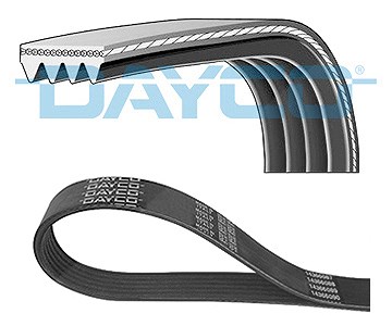 Dayco Keilrippenriemen [Hersteller-Nr. 4PK780] für BMW, Daihatsu, Fiat, Honda, Hyundai, Kia, Mazda, Mitsubishi, Nissan, Opel, Vauxhall, Volvo von DAYCO