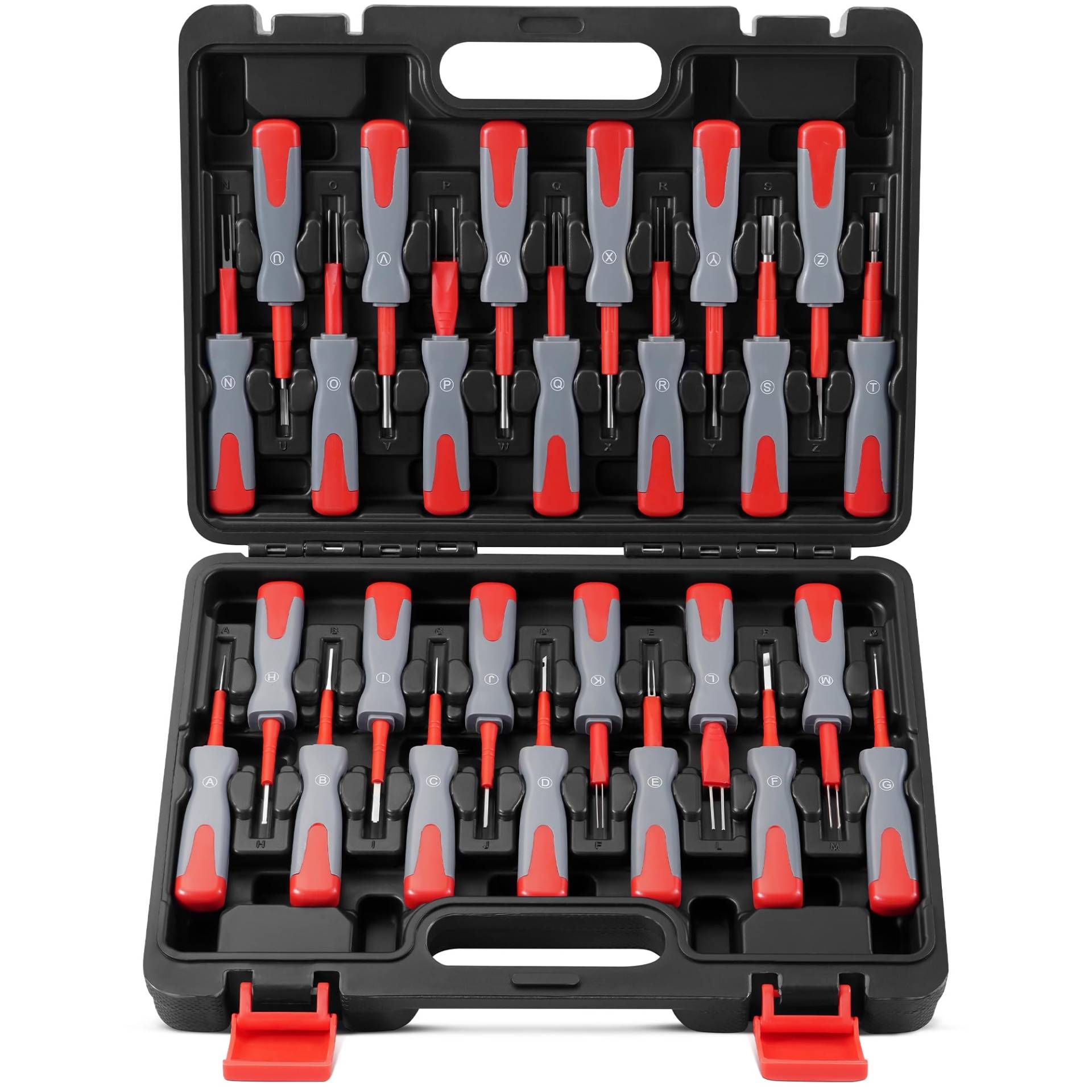 DAYDOOR Terminal Removal Tool Kit, 26 Pcs Depinning Tool Pin Removal Tool Kit, Connector Pin Removal Tool, Pin Extractor Tool Kit for Automotive Car Universal Vehicle Wire Harness von DAYDOOR