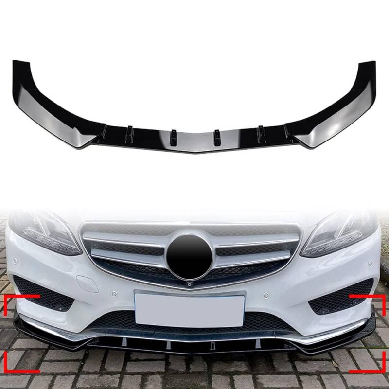 Auto Frontspoiler für Mercedes Benz E Class W212 E200 E220 E250 E300 E350 2013 2014 2015, langlebiger Diffusor für Frontstoßstangenspoiler von DAYKET