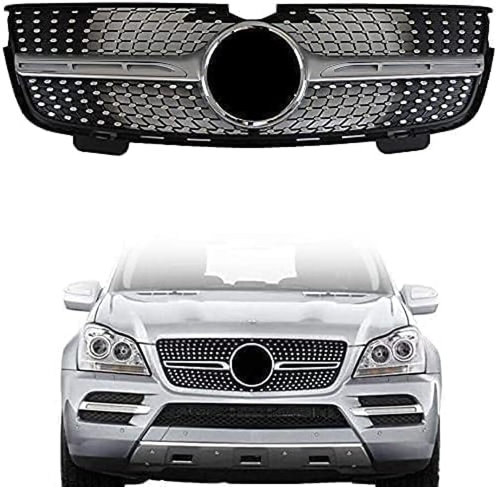 Auto-Kühlergrill, kompatibel mit Mercedes-Benz GL-Class X164 GL320 GL350 GL450 2006-2012, Frontstoßstange Zubehör von DAYKET