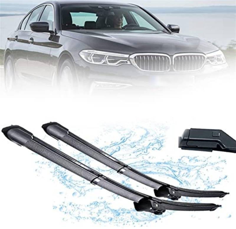 Wischerblätter-Kit Satz Front wischerblätter für BMW Serie 5 G30 G31 2017 2018 2019 2020, Scheibenwischer Zubehör von DAYKET