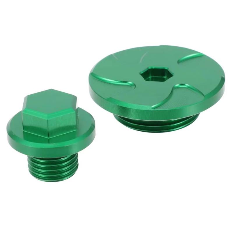 DAYOTIE Kompatibel Mit Für KLX110 Für KLX110L 2010–2024. Motorrad-Schrauben, Motor-Timing-Stecker, Bolzen-Set, Schrauben Und Muttern-Set Parabrezza Bullone(Green) von DAYOTIE