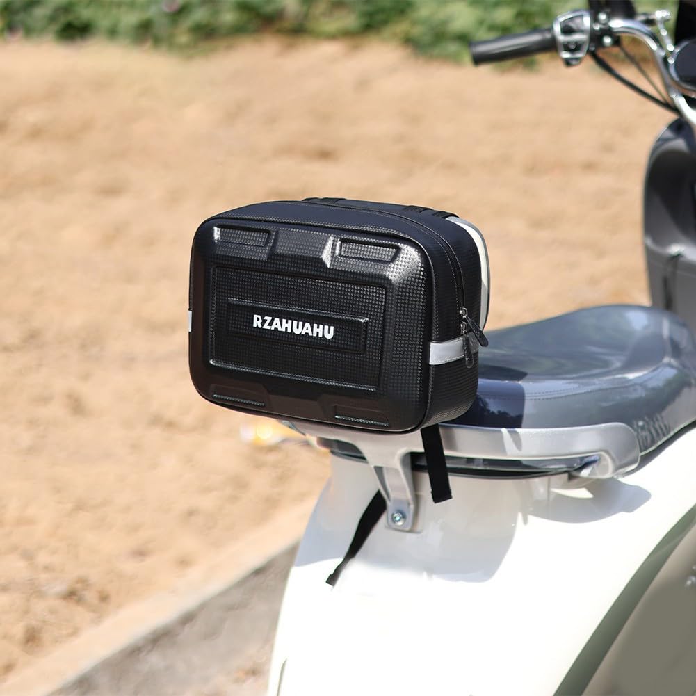 Motorrad-Rücksitztasche, wasserdichte Aufbewahrung für Reisen und Reiten, große Kapazität, Hängetasche (klein) von DAZZLEEX