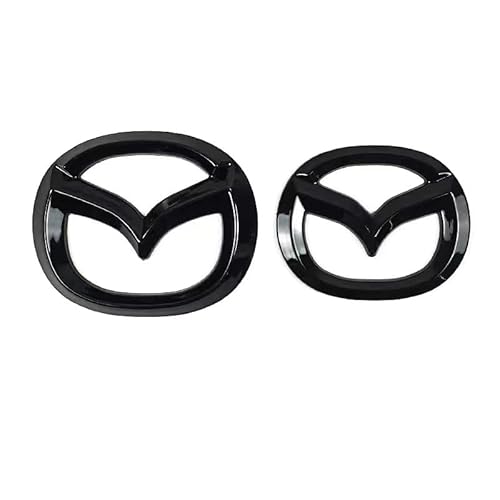 Auto Emblem für Mazda 3 Axela 2020-2021, Logo Abzeichen Aufkleber ABS Wasserdicht für Frontgrill Motorhauben Kofferraum Logo Emblem Auto Exterieur Dekoration Modifizierte Zubehör,B von DAliusha