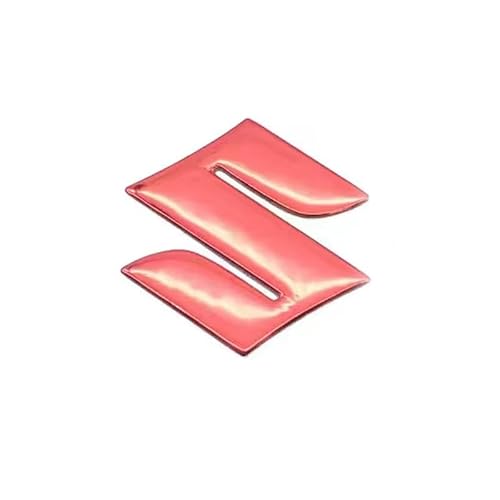 Auto Emblem für Suzuki Fronx 2023, Logo Abzeichen Aufkleber ABS Wasserdicht für Frontgrill Motorhauben Kofferraum Logo Emblem Auto Exterieur Dekoration Modifizierte Zubehör,Red von DAliusha