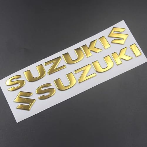 Auto Emblem für Suzuki Ignis 2016-2023, Logo Abzeichen Aufkleber ABS Wasserdicht für Frontgrill Motorhauben Kofferraum Logo Emblem Auto Exterieur Dekoration Modifizierte Zubehör,Gold von DAliusha