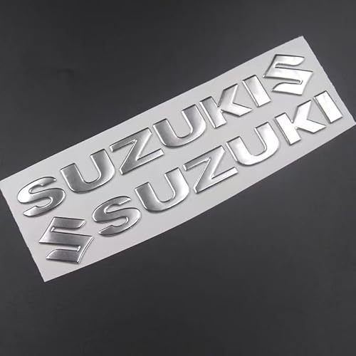 Auto Emblem für Suzuki Swace 2023, Logo Abzeichen Aufkleber ABS Wasserdicht für Frontgrill Motorhauben Kofferraum Logo Emblem Auto Exterieur Dekoration Modifizierte Zubehör,Silver-2 von DAliusha