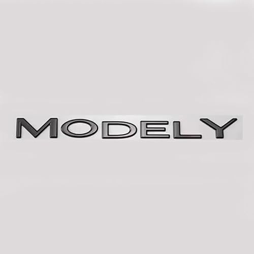 Auto Emblem für Tesla Model 3 2017-2023, Logo Abzeichen Aufkleber ABS Wasserdicht für Frontgrill Motorhauben Kofferraum Logo Emblem Auto Exterieur Dekoration Modifizierte Zubehör,E von DAliusha