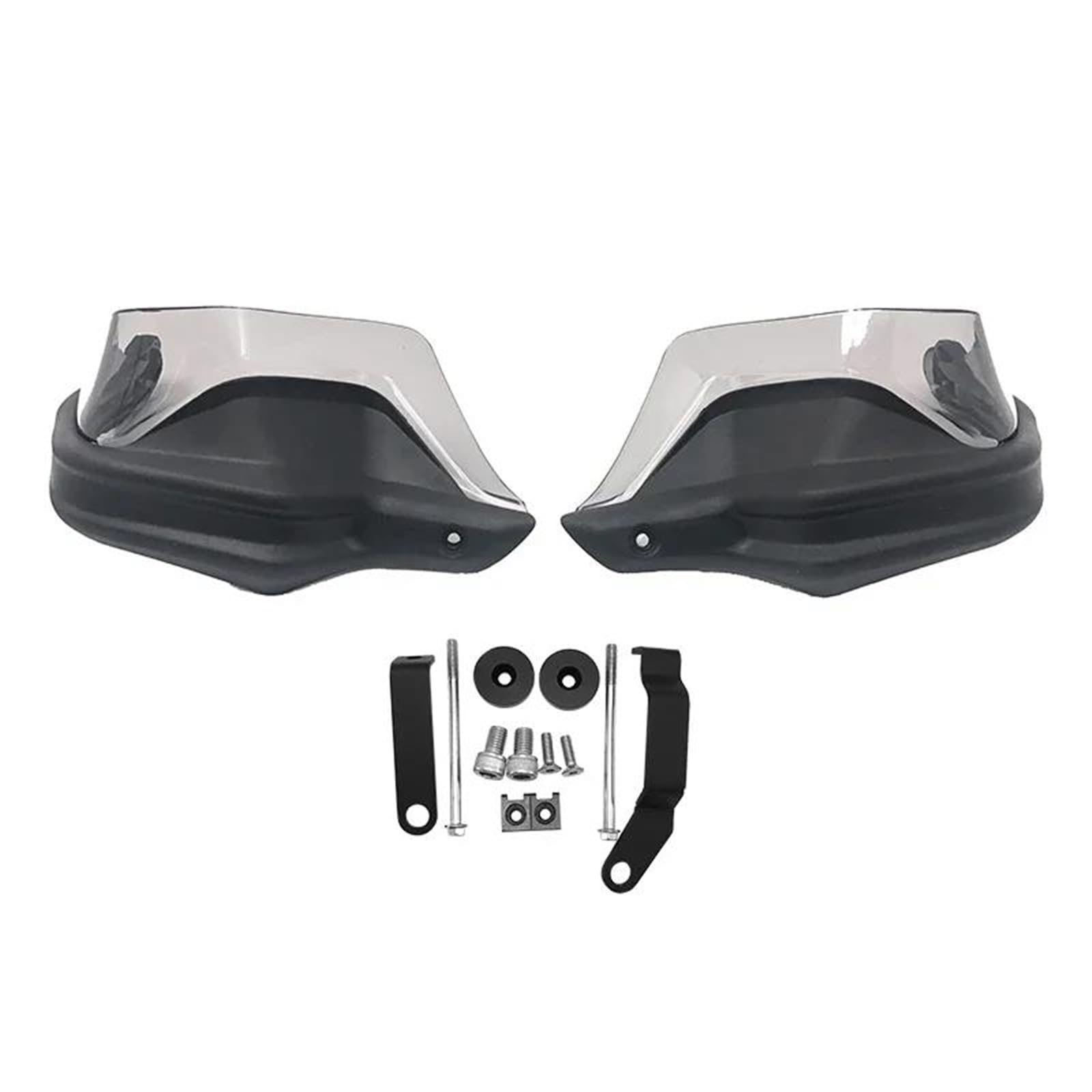 Handschützer Für CFMOTO Für 400GT Für 650GT Für 650 GT Für 400 GT Motorradlenker Handschützer Windschutz Lenker Handschutz(Black Grey Set) von DBBPVPLFC