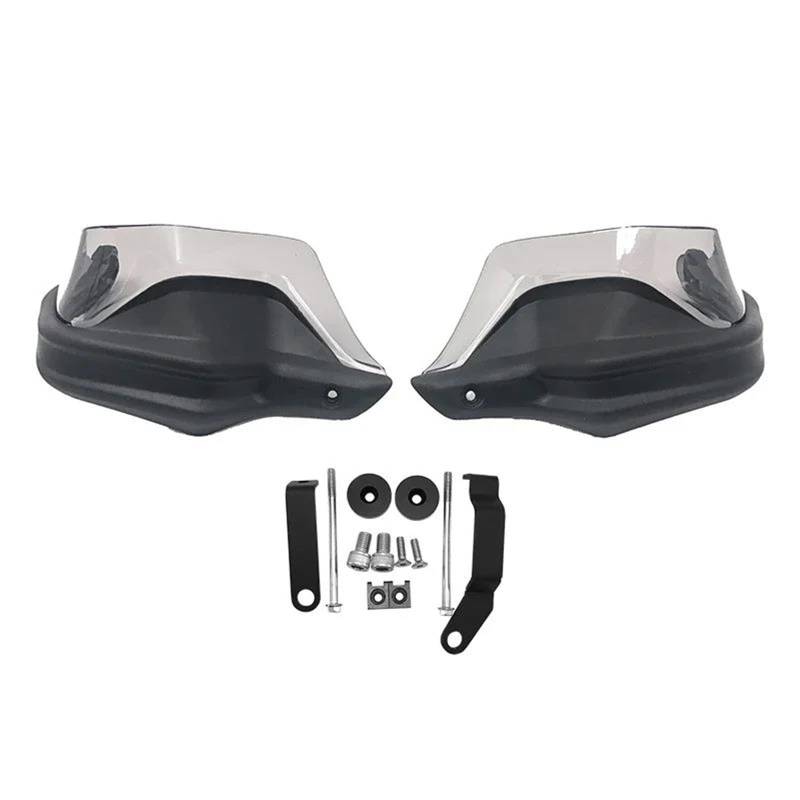 Handschützer Für CFMOTO Für 400GT Für 650GT Für 650 GT Für 400 GT Motorradlenker Handschützer Windschutz Lenker Handschutz(Black Grey Set) von DBBPVPLFC