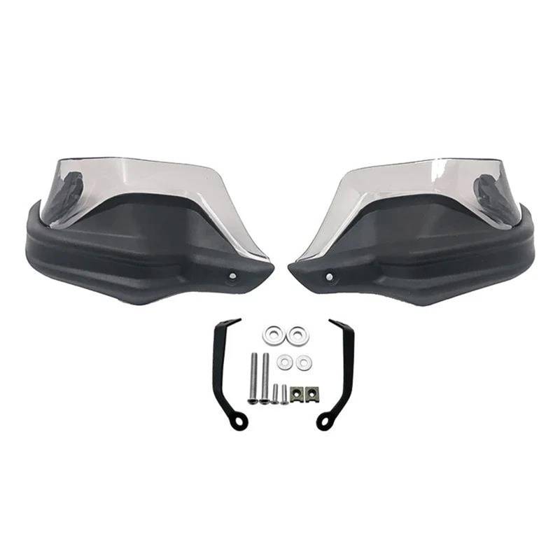 Handschützer Für CFMOTO Für 400GT Für 650GT Für 800MT Für 650MT Für 400MT Motorradlenker Handschützer Windschutz Lenker Handschutz(Black Grey Set) von DBBPVPLFC