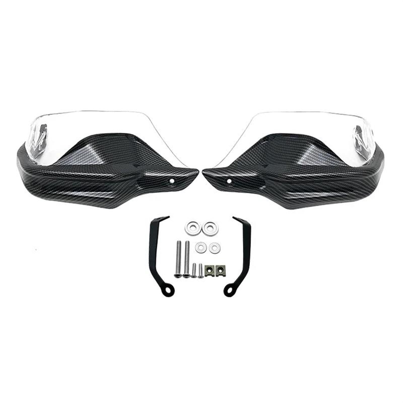 Handschützer Für CFMOTO Für 400GT Für 650GT Für 800MT Für 650MT Für 400MT Motorradlenker Handschützer Windschutz Lenker Handschutz(Carbon Clear Set) von DBBPVPLFC