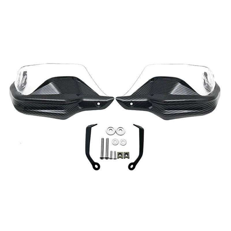 Handschützer Für CFMOTO Für 400GT Für 650GT Für 800MT Für 650MT Für 400MT Motorradlenker Handschützer Windschutz Lenker Handschutz(Carbon Clear Set) von DBBPVPLFC