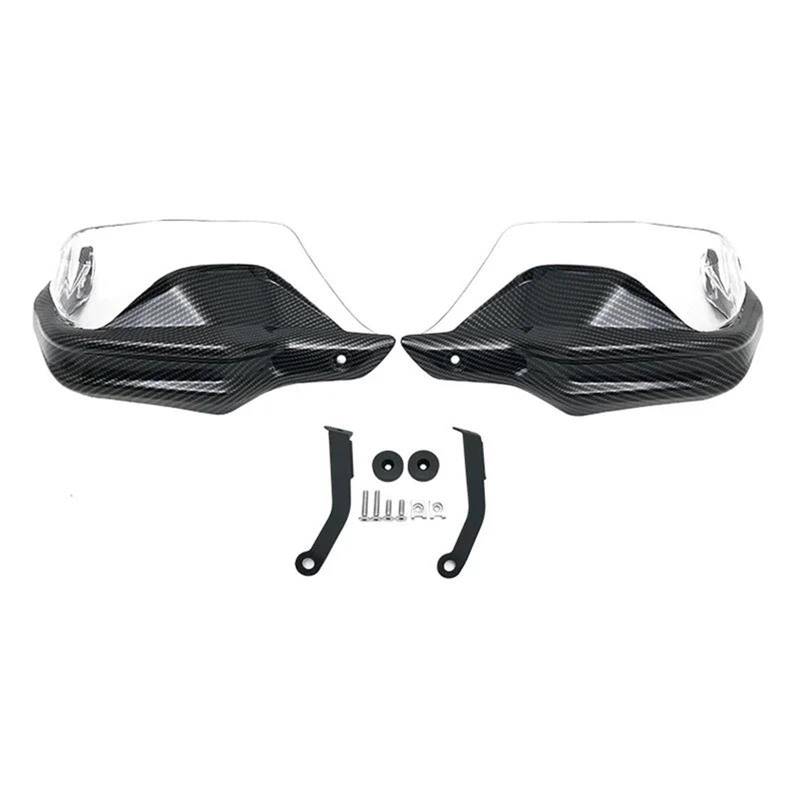 Handschützer Für Für Tenere 700 Für Tenere700 Für Xtz 700 Für T7 2019 2020 2021 2022 2023 Motorrad Lenker Hand Guards Wind Protector Lenker Handschutz(Carbon Clear Set) von DBBPVPLFC