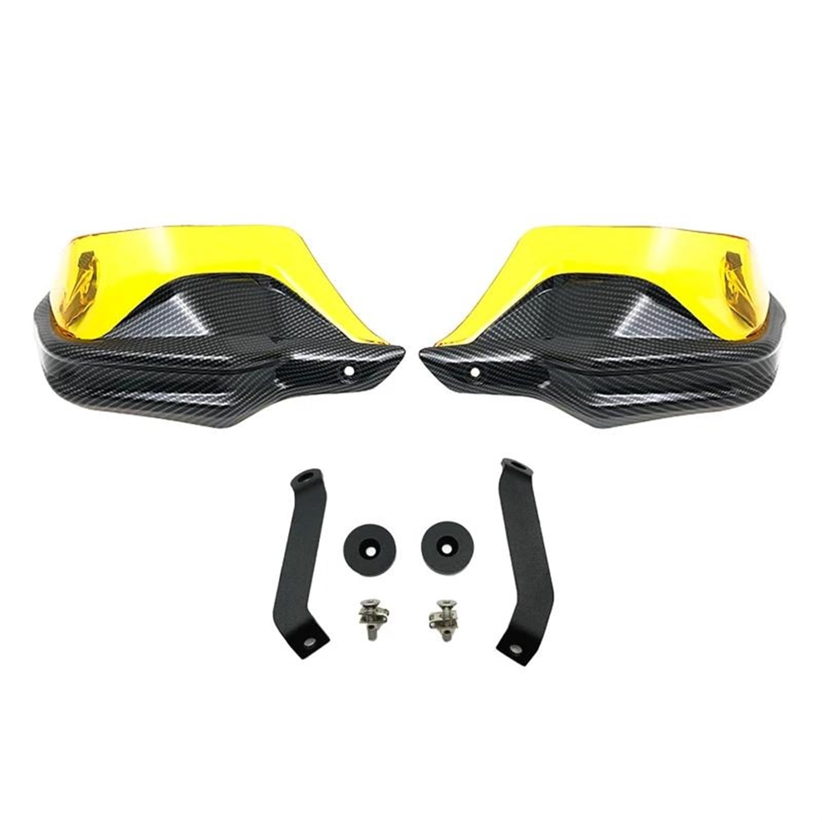 Handschützer Für NC750X Für NC750 X Für NC750S Für NC700X Für CB500X 2013-2023 Motorrad Wind Schild Hand Guards Abdeckung Lenker Handschutz(Carbon-Yellow) von DBBPVPLFC