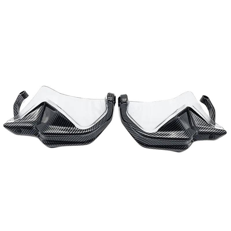 Handschützer Für R1250GS LC Für ADV Für R 1250GS Für R 1250 GS 2018-2023 Motorrad Griff Schutz Lenker Handprotektoren Lenker Handschutz(Carbon Clear Set) von DBBPVPLFC