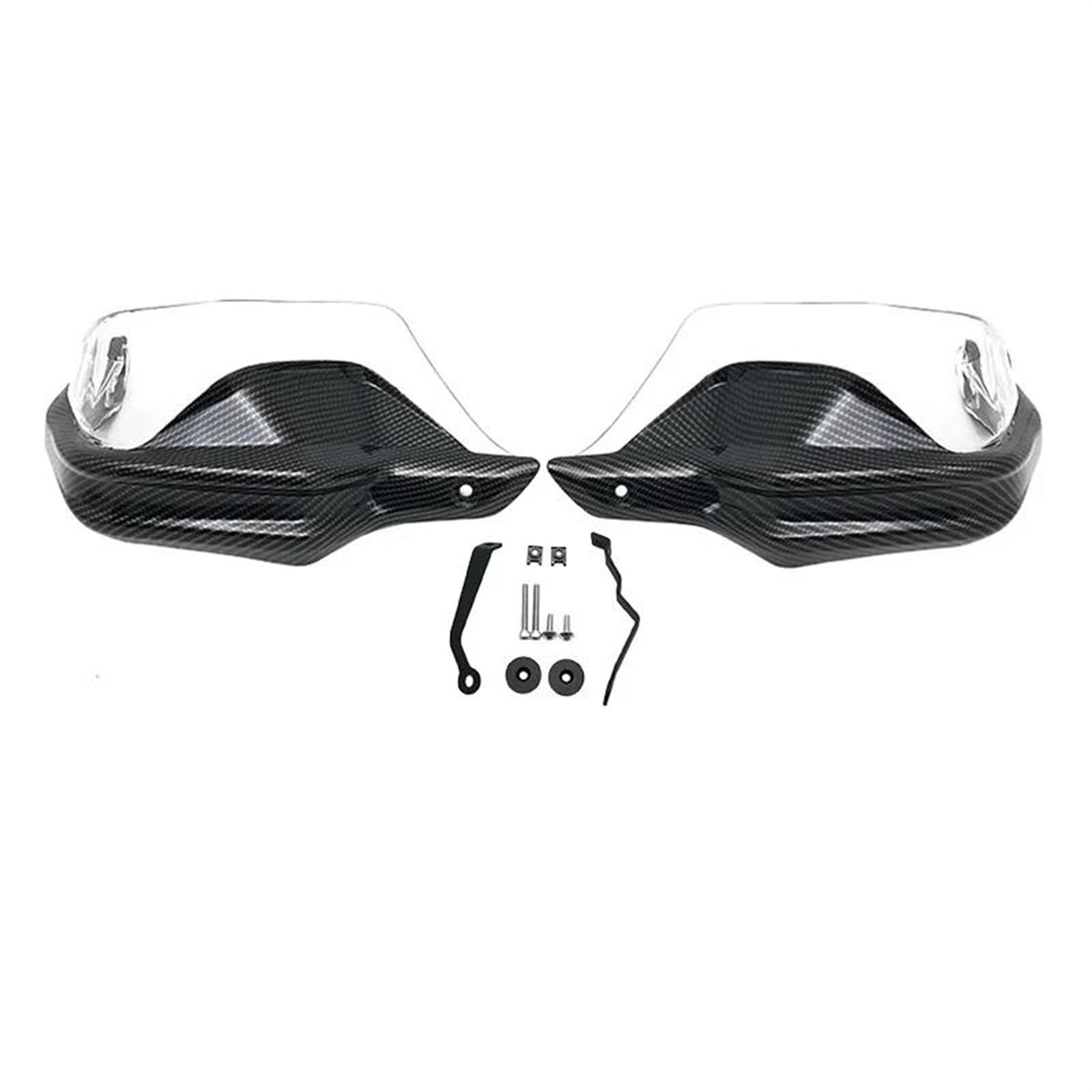 Handschützer Für Voge Für Valico 525 Für DS525X Für 525DSX Für DSX525 Für DSX 525 2023 2024 Motorrad Handschutz Schutz Lenker Handschutz(Carbon Clear Set) von DBBPVPLFC