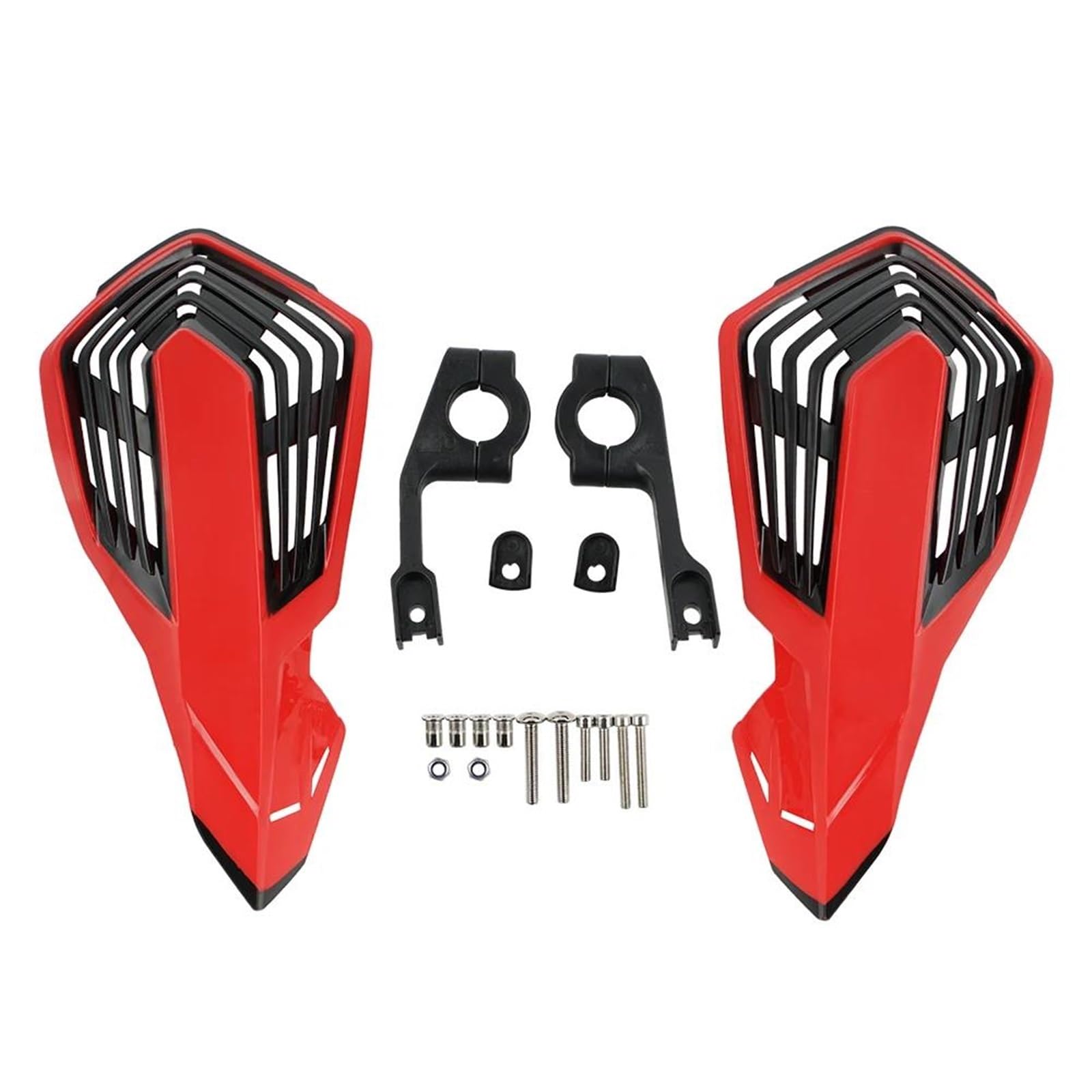 Handschützer Für XR CR CRF 80 85 100 125 230 250 450 7/8" Lenker Motorrad Lenker Winddicht Handprotektoren Schutz Schild Windschutzscheibe Lenker Handschutz(Red Black) von DBBPVPLFC