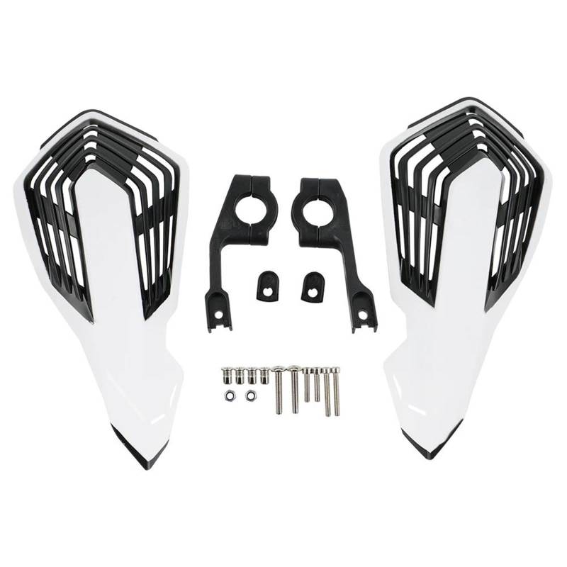 Handschützer Für XR CR CRF 80 85 100 125 230 250 450 7/8" Lenker Motorrad Lenker Winddicht Handprotektoren Schutz Schild Windschutzscheibe Lenker Handschutz(White Black) von DBBPVPLFC