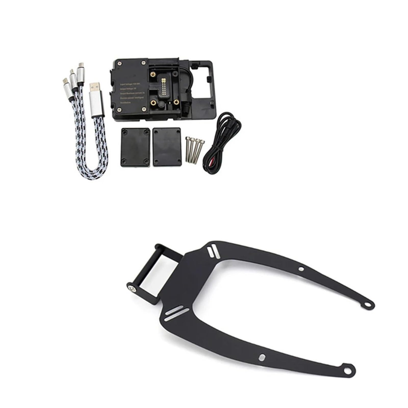 Motorrad Handyhalter Für Yamaha Für N-MAX Für NMAX 125 Für NMAX 155 2015 2016 2017 2018 2019 2020 Motorrad-Handyhalter GPS-Navigationshalterung GPS Ständer Halterung(12mm Set) von DBBPVPLFC