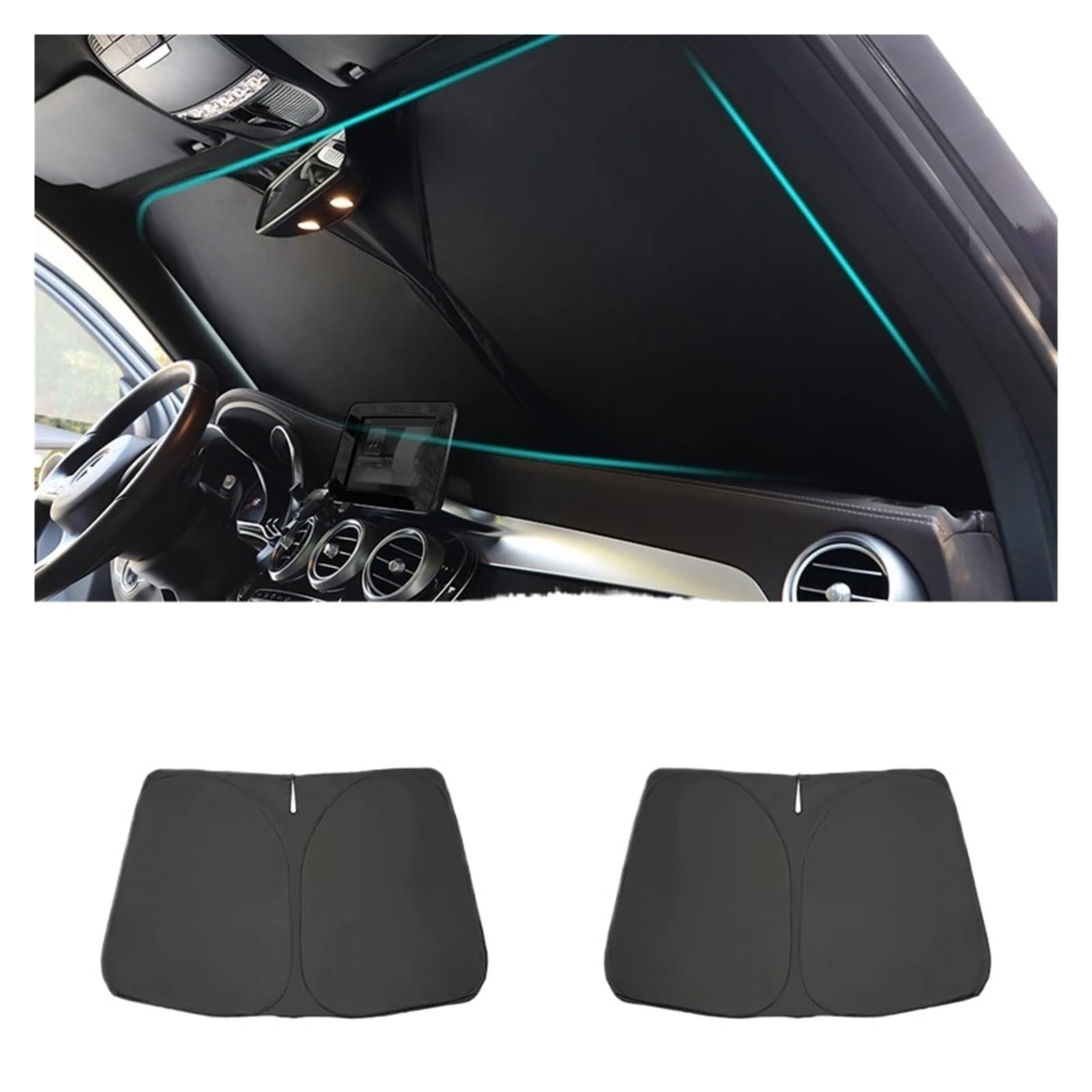 Sonnenblenden Für Civic Für FA Für MK8 2005 2006 2007 2008 2009 2010 2011 Auto-Sonnenschutz Vorne Hinten Seitenfenster Sonnenschutzvisiere Sonnenschutz Auto(Front Windshield 1) von DBBPVPLFC