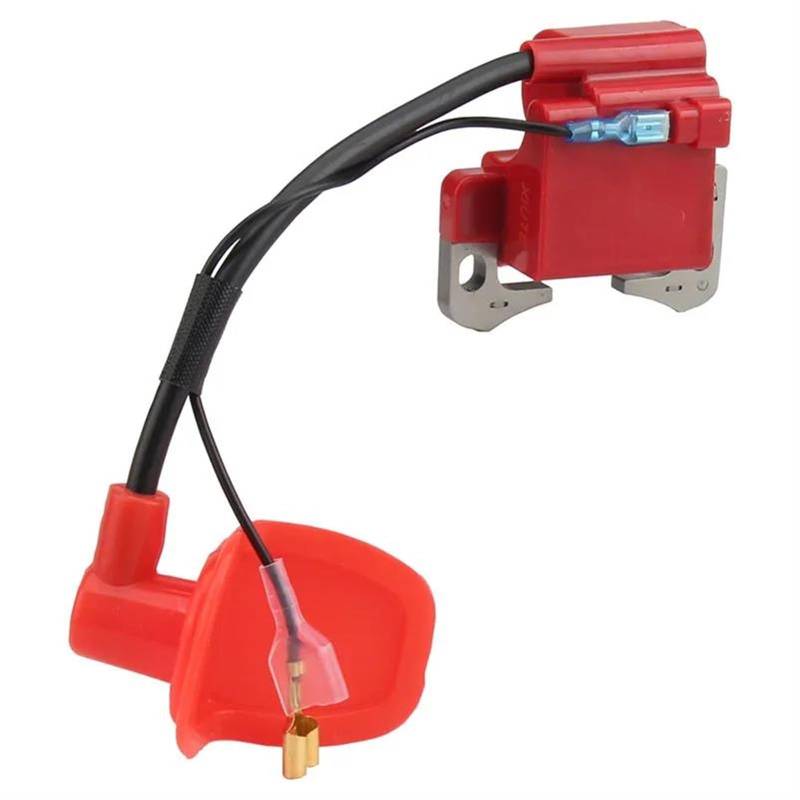 Zündspule Für 43cc 47cc 49cc ATV 2-Takt Motorteil Mini Quad Pocket Dirt Bike ZÜNDSPULE Mit Zündkerze Encendido Motocicleta(Ignition Coil red) von DBBPVPLFC