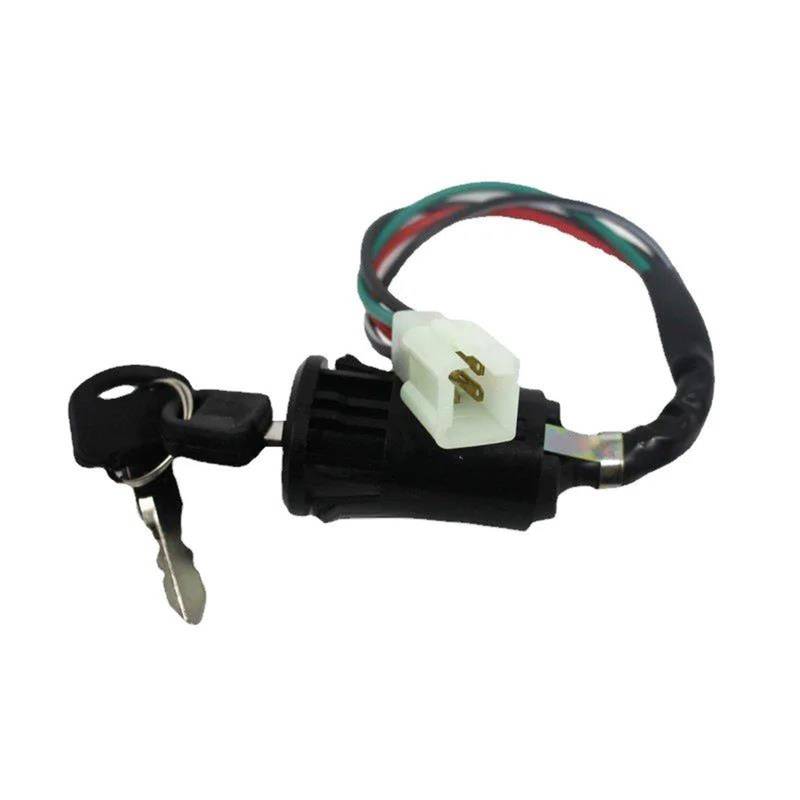 Zündspule Für ATV 50cc-250cc Off-Road Motorrad Stecker Zündschlüssel Schalter Geeignet Encendido Motocicleta(Dark Grey) von DBBPVPLFC