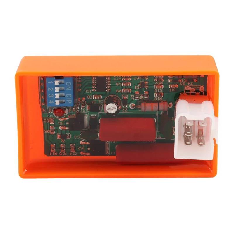 Zündspule Für BIZ100 Für SUPER100 Für XY50-Q Für WEB100 Für POP100 Motorrad Mit DIP Schalter Zündung 4 Pin DC CDI 5 Pin AC CDI Box Encendido Motocicleta(Orange AC) von DBBPVPLFC