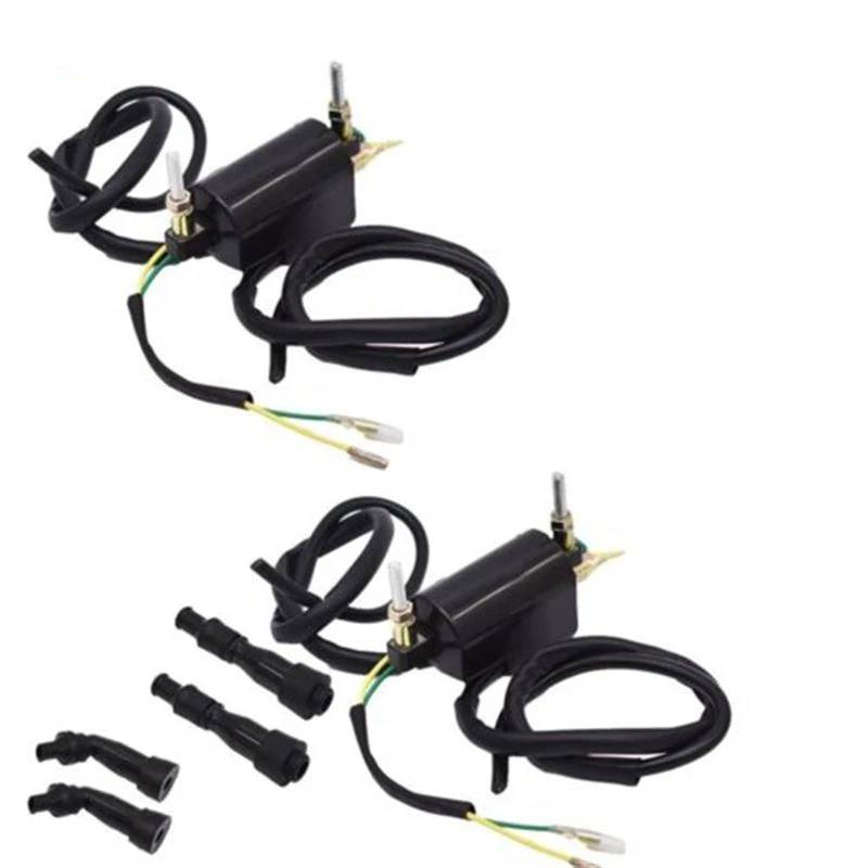 Zündspule Für CB 650 Für 750 Für 900 21121-1174 21121-1001 2 Stück Zündspulen + 4 Stücke Zündkerze Kappen Set Encendido Motocicleta von DBBPVPLFC