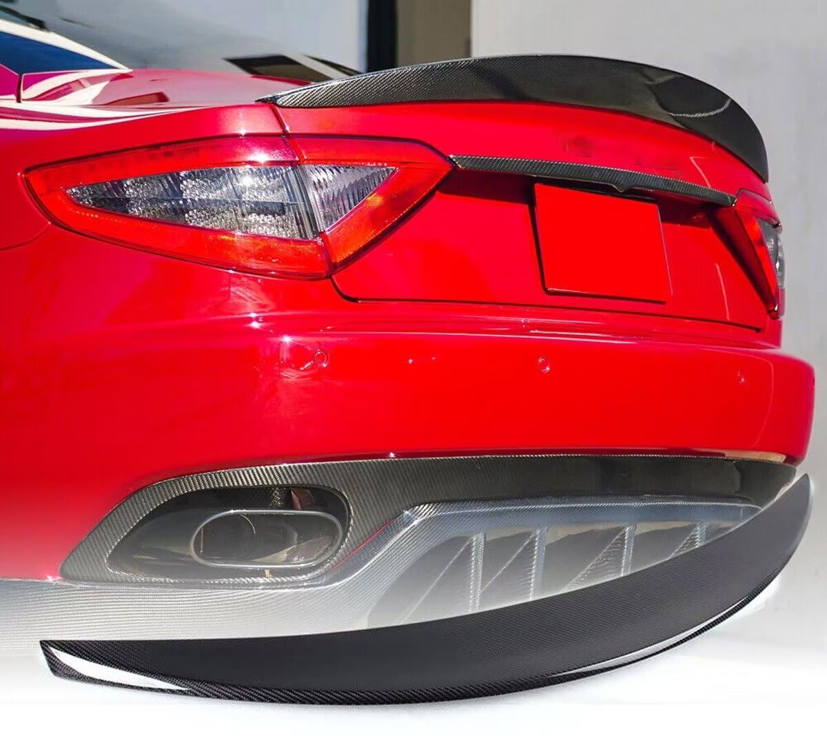 Heckspoiler Passend für Maserati GranTurismo Coupé 2-türig 2012-2014 Teile Kohlefaser Kofferraum Spoiler Flügel Lippe Karosserie-Kits Werksverkauf von DBERFSF