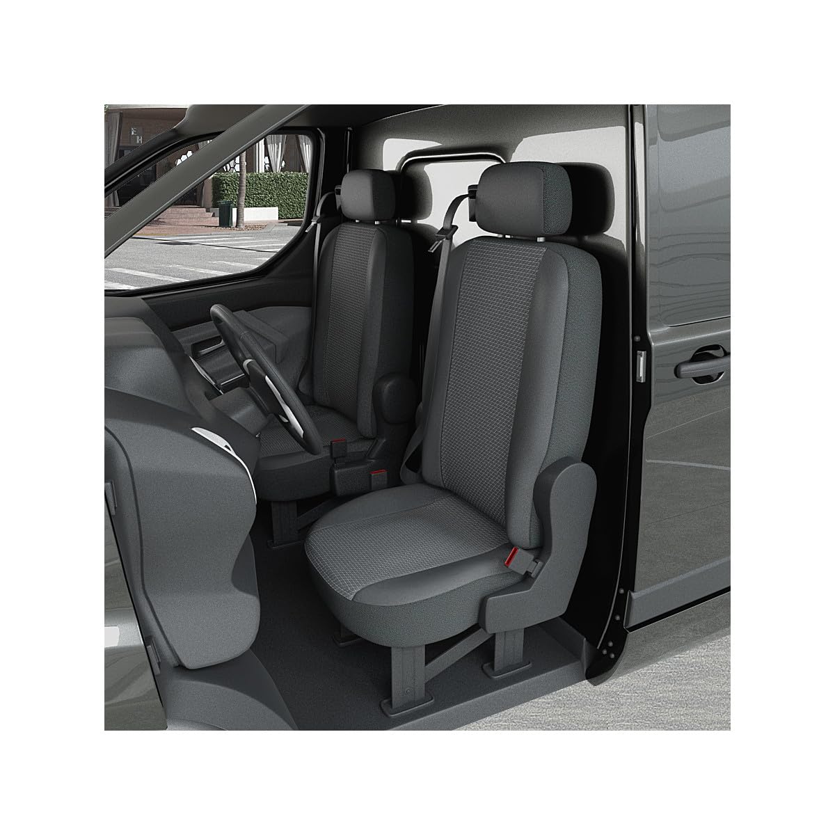 DBS 1012949 Autositzbezug für Nutzfahrzeuge, schnelle Montage, kompatibel mit Airbag-Isofix-1012949 von DBS