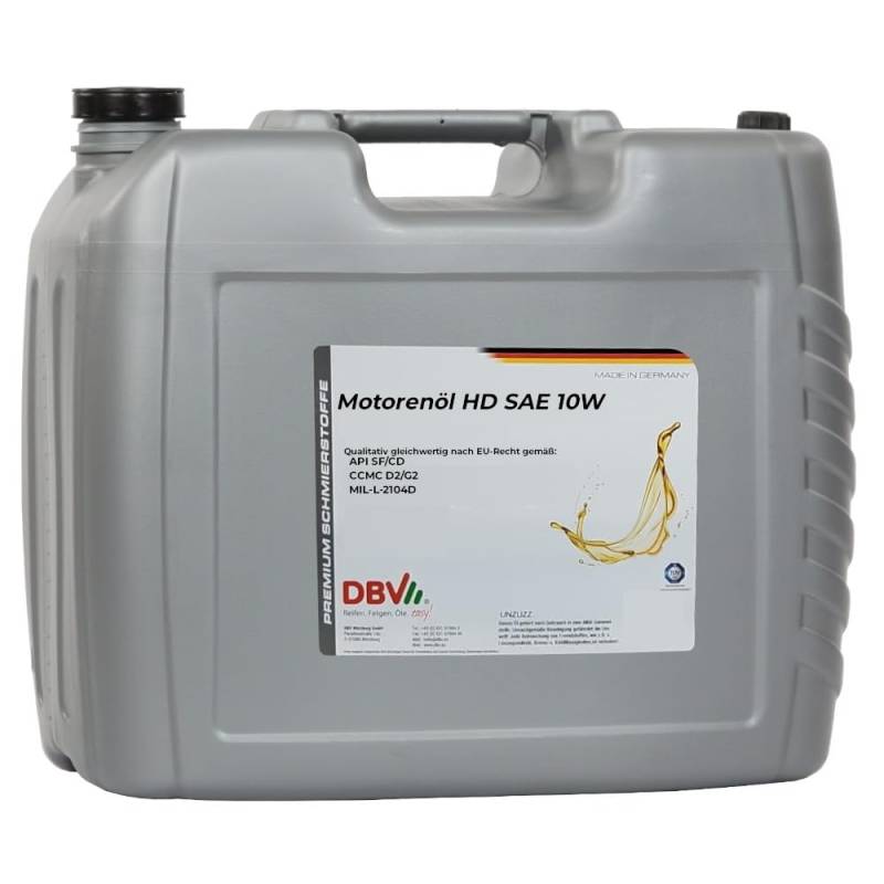 Motorenöl HD SAE 10W 20-Liter-Kanister von DBV