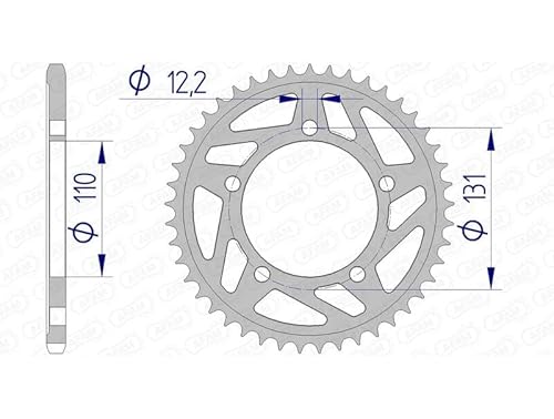 Alu-Kettenrad AFAM 520-40Z (Gun Metal) von DC Afam NV