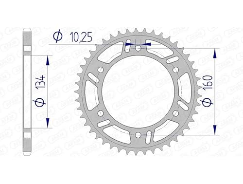 Alu-Kettenrad AFAM 520-46Z (Gun Metal) von DC Afam NV