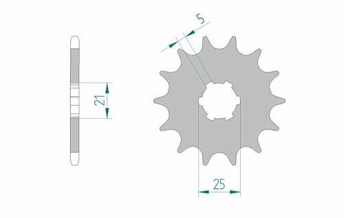 Ritzel AFAM 520-17Z von DC Afam NV