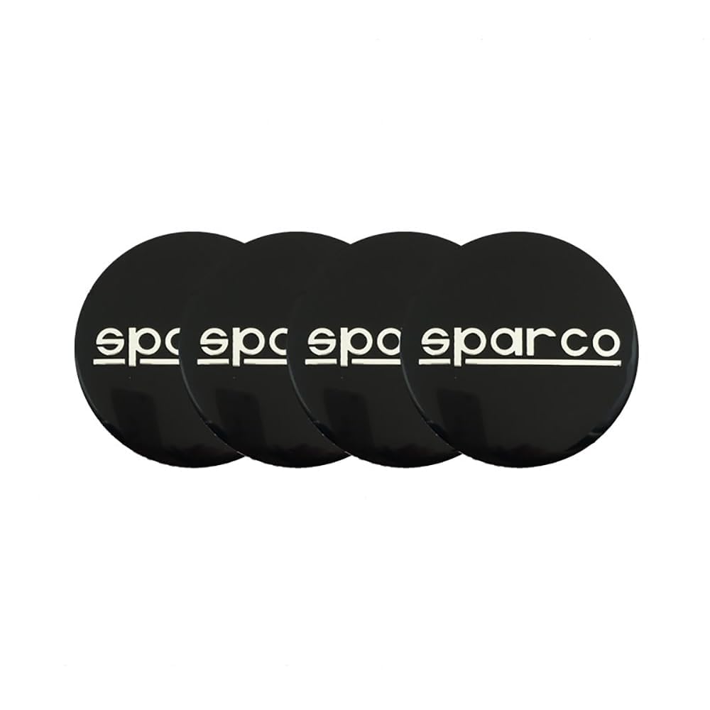 4pcs Auto Radabdeckungen für Sparco 56 mm,Alufelgen Felgenkappen Nabendeckel Aufkleber Auto Modifikations Zubehör,B von DCAJHSD