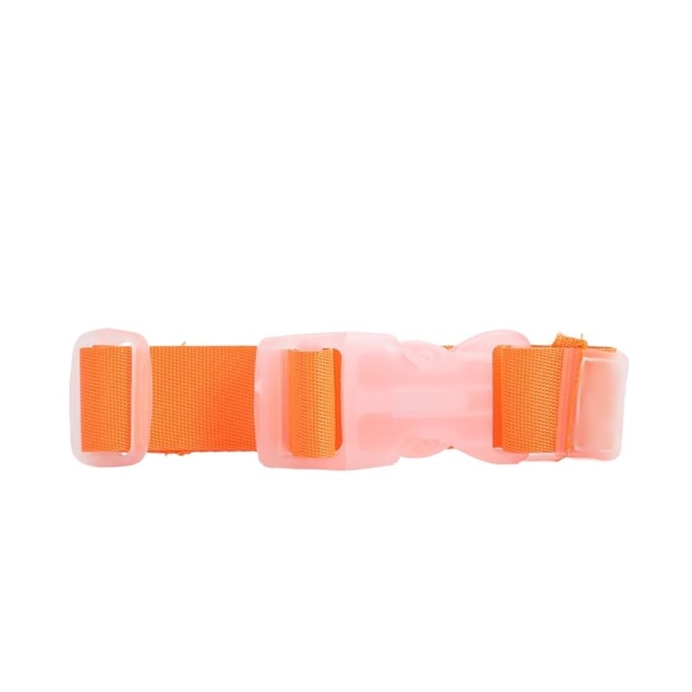 DCNIYT Verstellbare Nylon-Gepäckgurte, Reisezubehör, zum Aufhängen, Schnallenriemen, Koffer, Tasche, Gurtschloss, Haken, 27 x 2,5 cm, Orange, 10 Stück von DCNIYT