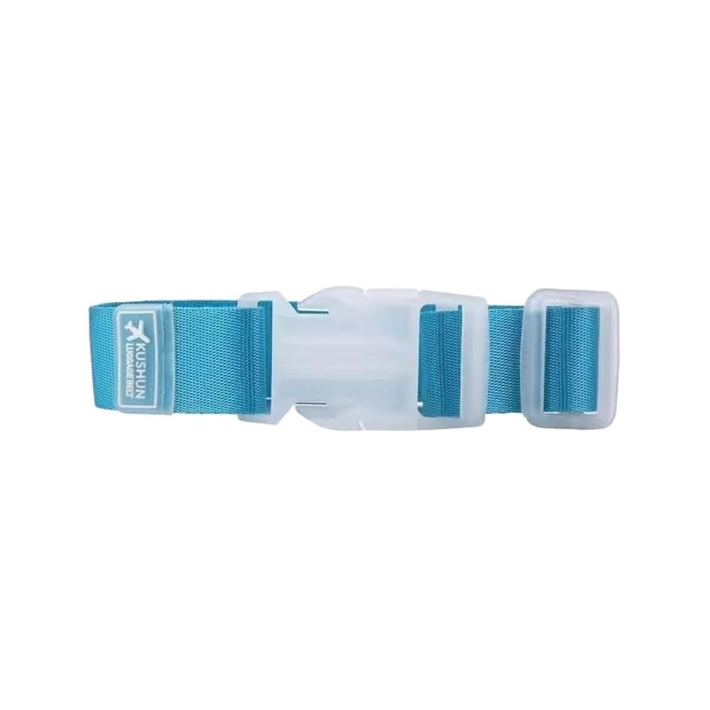 DCNIYT Verstellbare Nylon-Gepäckgurte, Reisezubehör, zum Aufhängen, Schnallenriemen, Koffer, Taschen, Gürtelschlosshaken, 27 x 2,5 cm, Blau, 2 Stück von DCNIYT