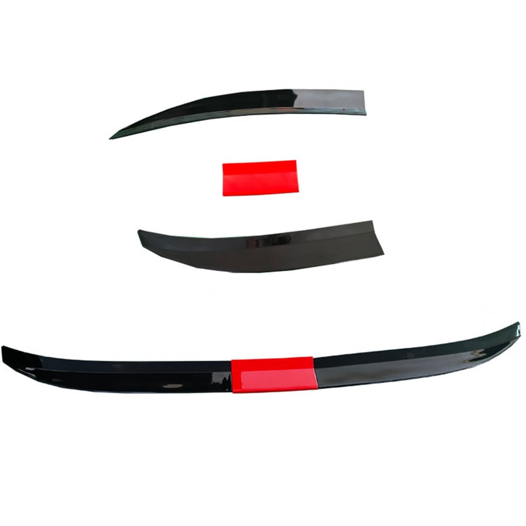 Auto Heckspoiler für Alfa Romeo Spider Type 939 2006-2012, Einstellbare Länge Auto Schwanz Spoiler Flügel Kratzfeste Zubehör,Black + Middle Section Red von DCSNXZF