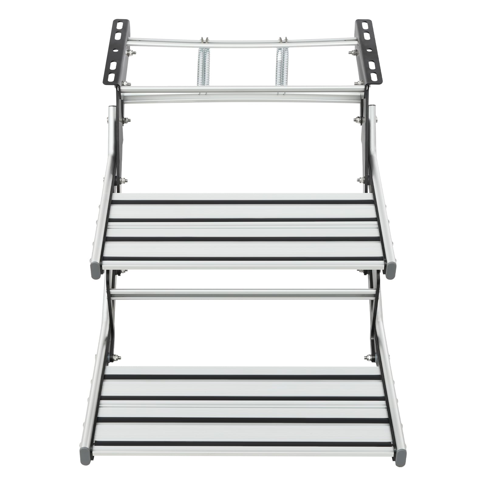 DCSYOG Wohnmobil-Stufen 2-stufig, Trittstufe Manuelle Einziehbare Wohnmobil-Treppe 200 kg Tragkraft Faltbar Aluminium Leiter Trittstufe, Wohnwagen Stufenbeschläge von DCSYOG