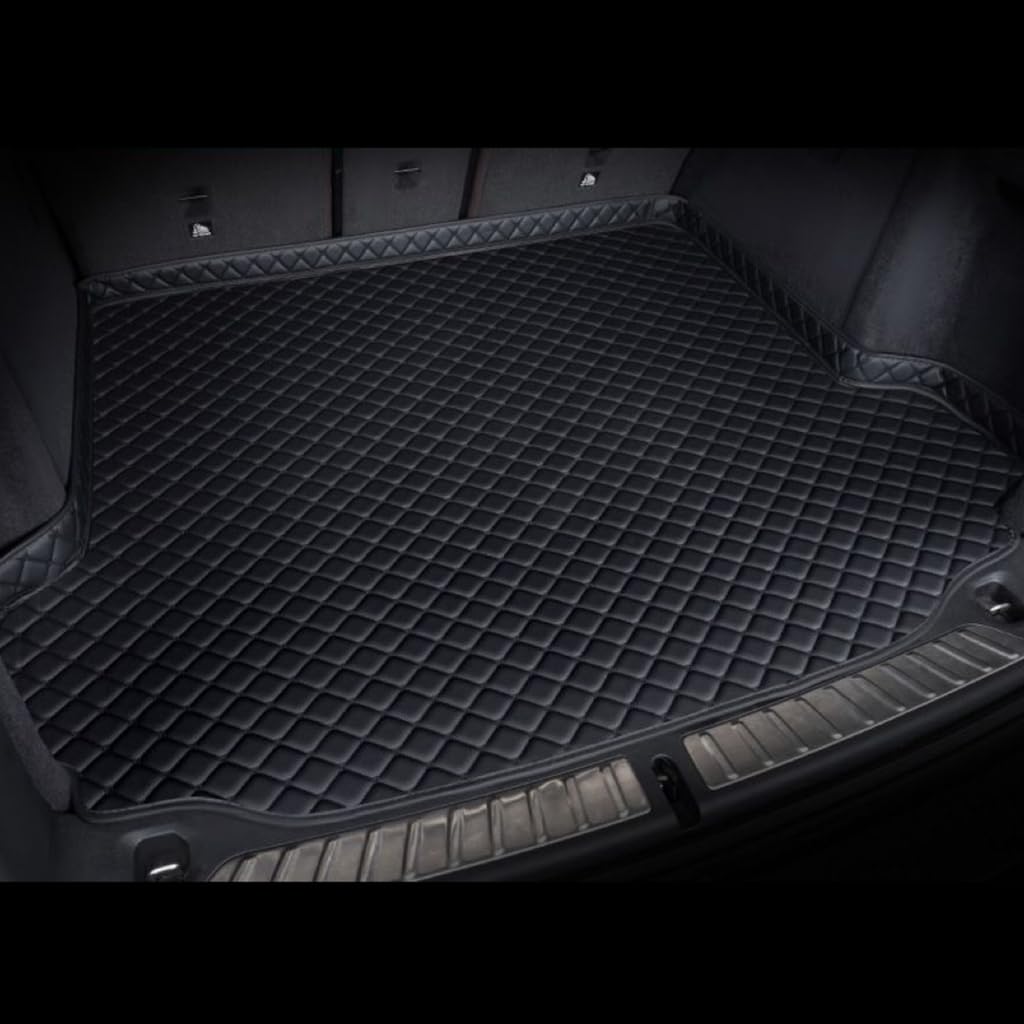 Auto Kofferraum Schutzmatte für Audi RS Q8 2021, Auto rutschfest Kofferraummatten Wasserdicht Zubehör, Black Black Line High Edge von DCZBYCJ