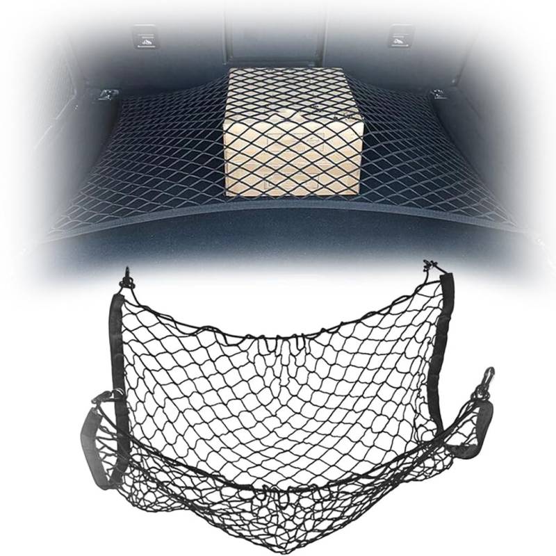 Auto Kofferraumnetz für SRT-4 2003-2006, Elastisch Nylon Kofferraumnetz Lagerung Mesh Auto Gepäcknetz Kofferraum ZubehöR,90X55cm von DCZBYCJ