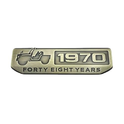 1971 Auto Embleme Auto vorne und hinten Motorhaube Kofferraum 3D Badge Decals Embleme Metall Buchstaben Aufkleber Auto Karosserie Styling Zubehör (C) von DDDXF