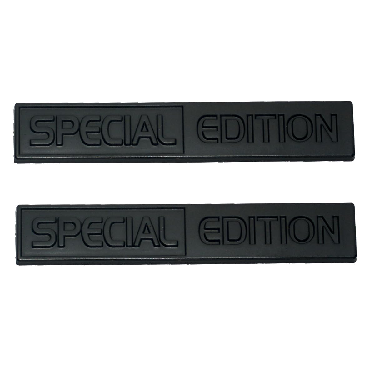 2 x Special Edition Emblem 3D Kotflügel-Abzeichen Auto LKW Aufkleber passend für Universal Auto LKW SUV (mattschwarz) von DDDXF