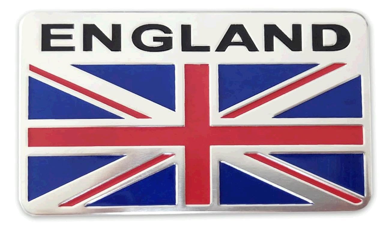 England Flagge Emblem, mehrfarbig, rechteckige Form von DDDXF