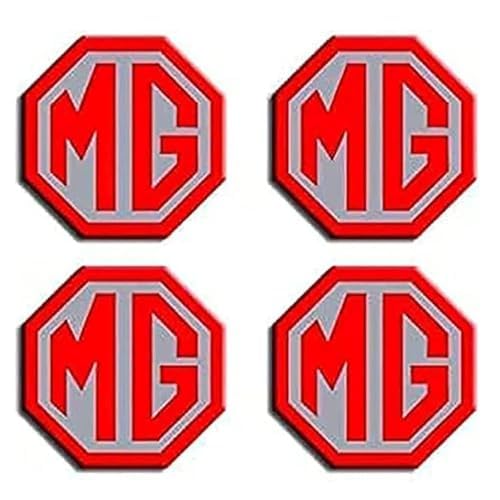 4 Stück Nabendeckel Radkappen,für MG 3 5 6 7 GS GT MG350 ZS 56MM ABS Auto-Nabenkappen mit Logo, Autoteile Nabenmittenkappe von DDFFRBBC