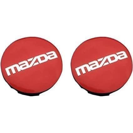 4 Stück Nabendeckel Radkappen,für Mazda 60mm, ABS Auto-Nabenkappen mit Logo, Autoteile Nabenmittenkappe von DDFFRBBC